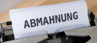 Abmahnung