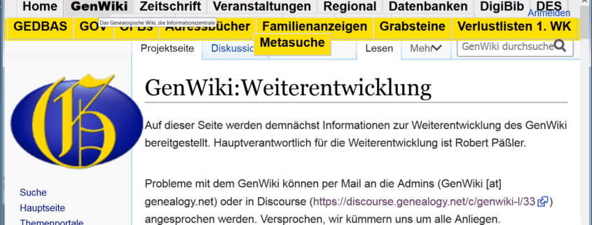 CompGen-GenWiki wird weiter entwickelt