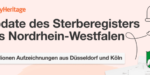 MyHeritage Update des Sterberegisters NRW
