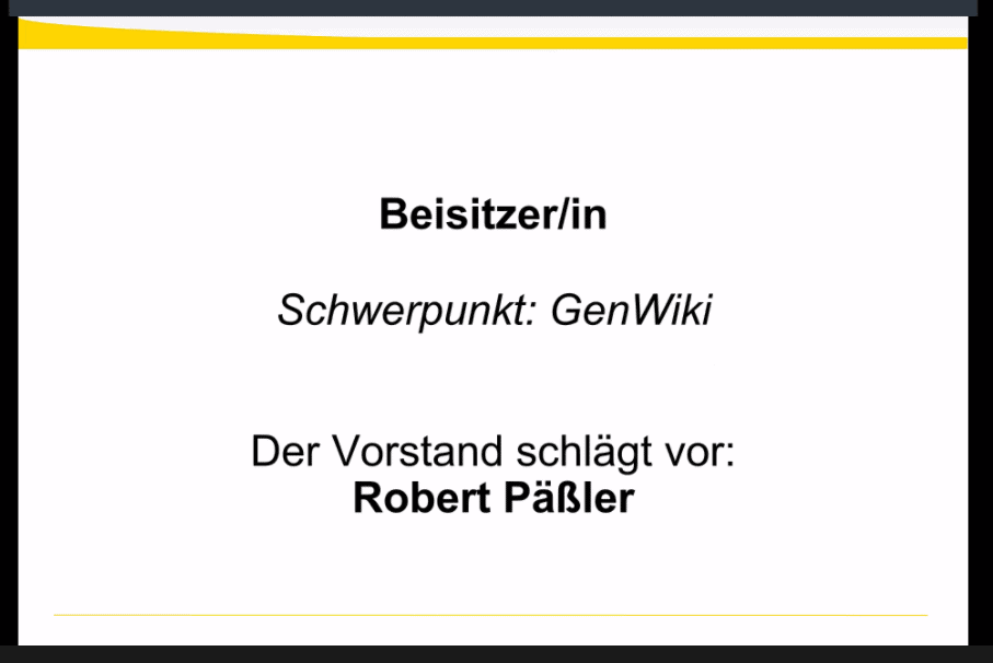 Wahl-Vorschlag des CompGen-Vorstands: Robert Päßler