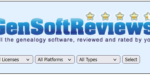 Software-Reviews für Genealogie-Programme auf der GenSoftReviews-Webseite