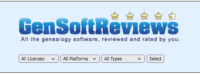 Software-Reviews für Genealogie-Programme auf der GenSoftReviews-Webseite