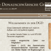 AKdFF-Datenbank mit Sammlung zu den Donauschwaben