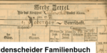 Lüdenscheid Familienbuch