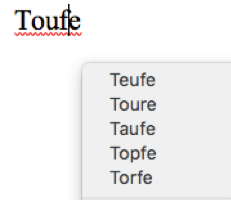 die Rechtschreibprüfung gehört zu den Tricks zur Entschlüsselung der deutschen Handschrift