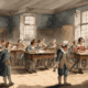 painting of a clasroom (KI-generiert) CC0