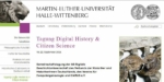 Tagung Digial History u. Citizen Science - 19. bis 22. September 2024 in Halle