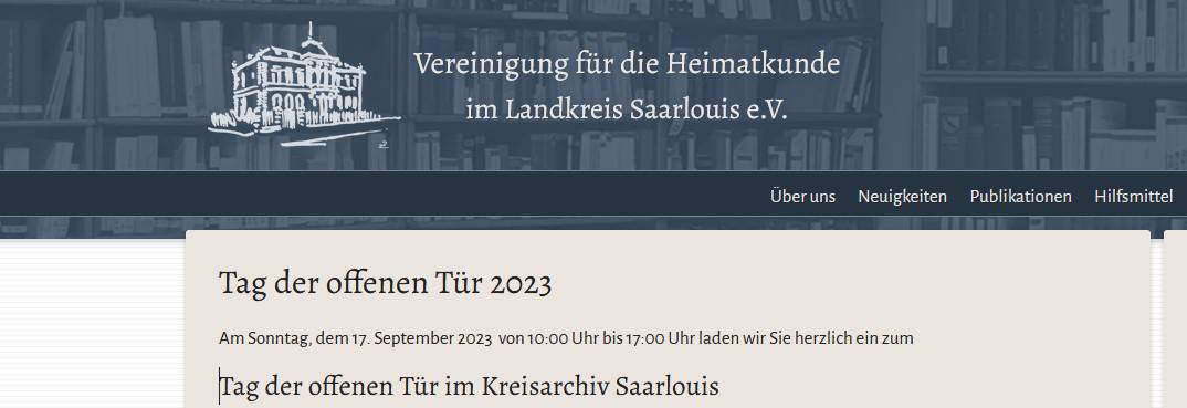 Webseite VfH Saarlouis