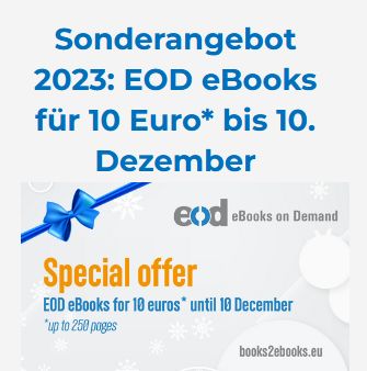 E-Books on Demand (EoD) für 10 Euro bis zum 10. Dezember 2023