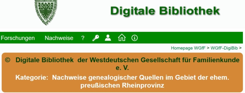 WGfF-Digibib Nachweise