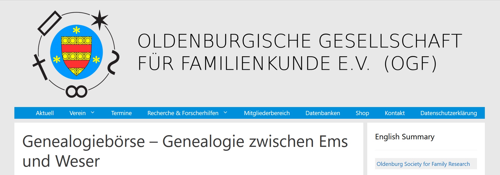 Einladung zur Genealogiebörse 2014