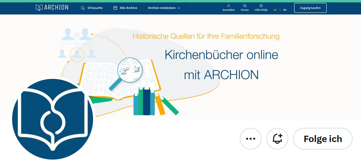 Archion Webseite