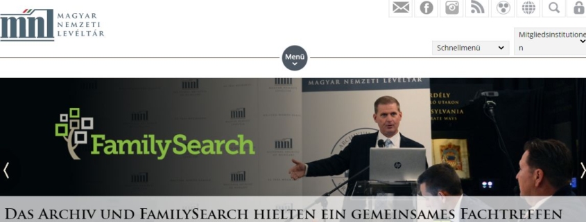 Symposium mit FamilySearch in Ungarn
