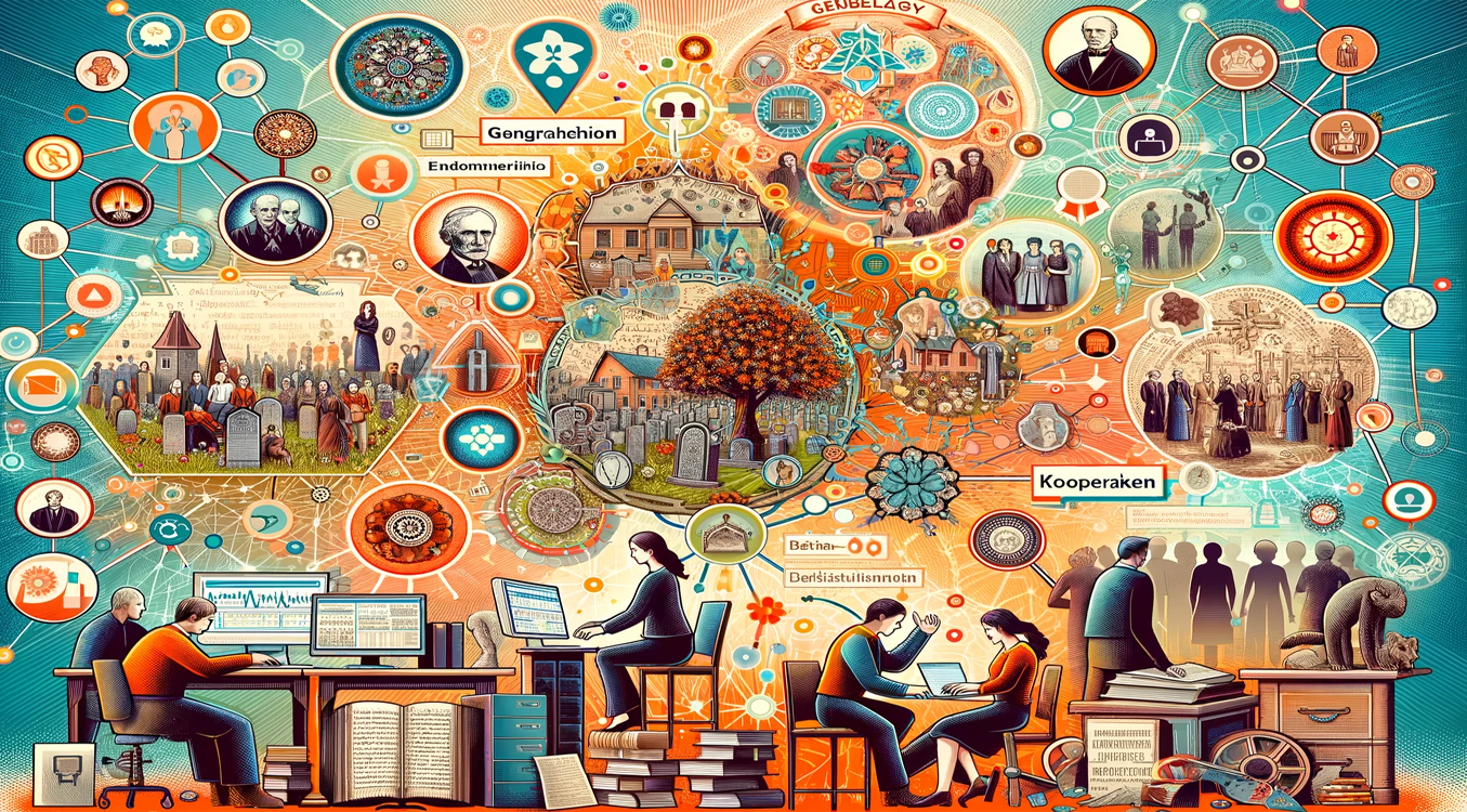 Kollaborative Arbeit in Genealogieprojekten