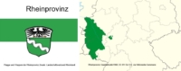 Rheinprovinz Wappen und Karte