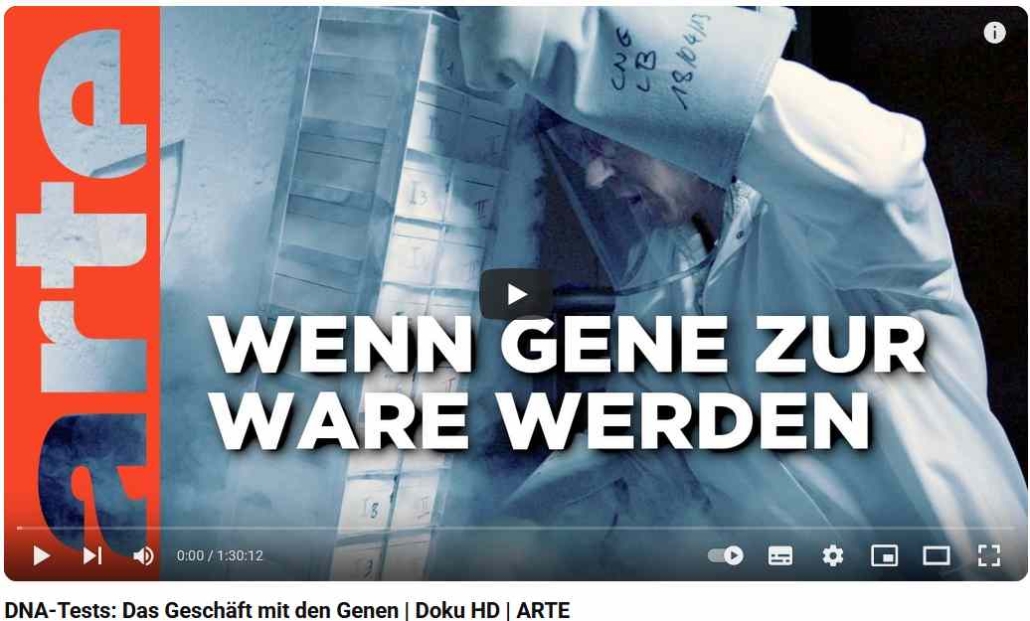ARTE Geschäft mit den Genen
