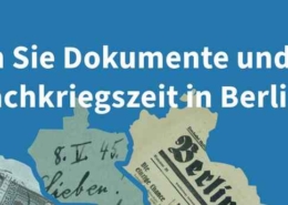 Dokumenten aus der Nachkriegszeit Berlin