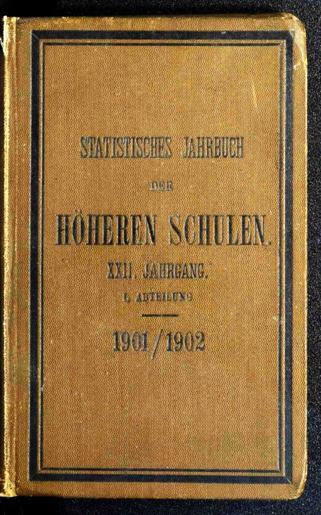 Kunze-Schulkalender von 1901