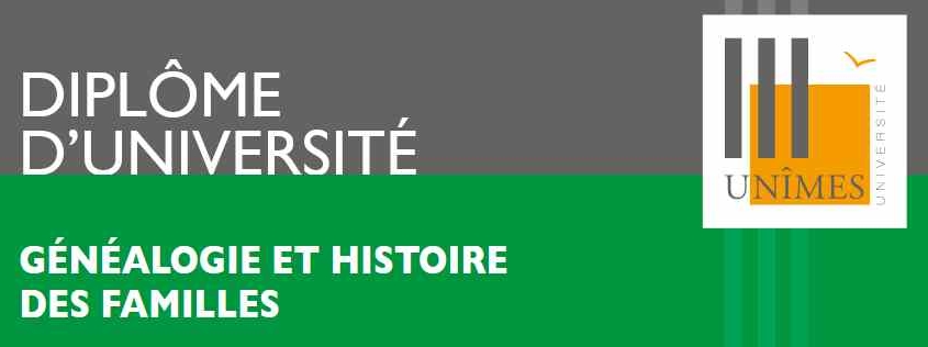 Genealogiediplom aus Nimes Frankreich