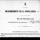 Titelseite der Volkszählung 1866 Algesheim Bez. Colmar