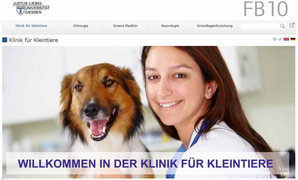 Klinik für Kleintiere Universität Giessen