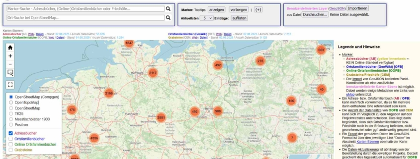 Geovis Adrtessbücher