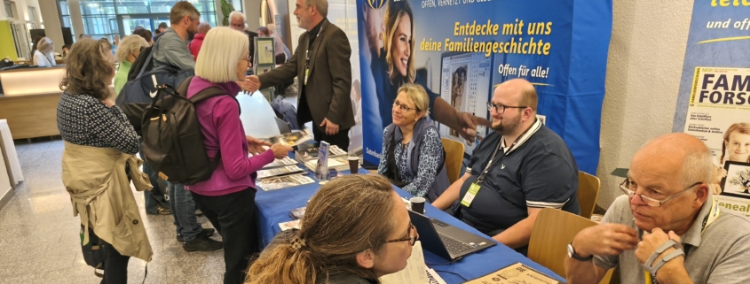 Stand von CompGen am zweiten Tage des 75. Genealogentags
