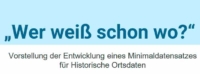 Vortrag zum Minimaldatensatz für Ortsdaten