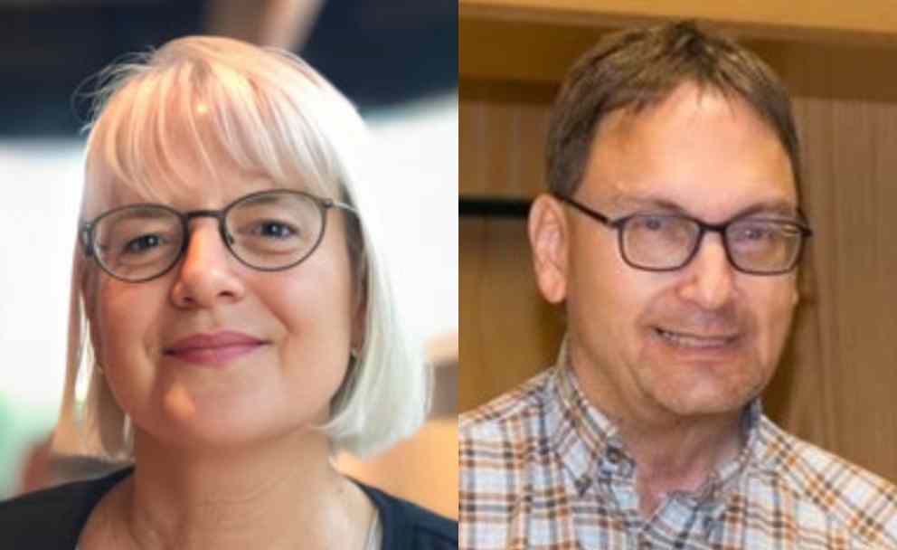 Nancy Myers und Georg Palmüller vom Ahnenforscherstammtisch Unna