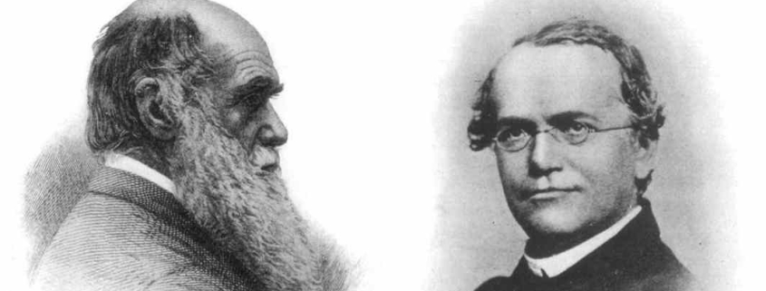 Charles Darwin und Gregr Mendel