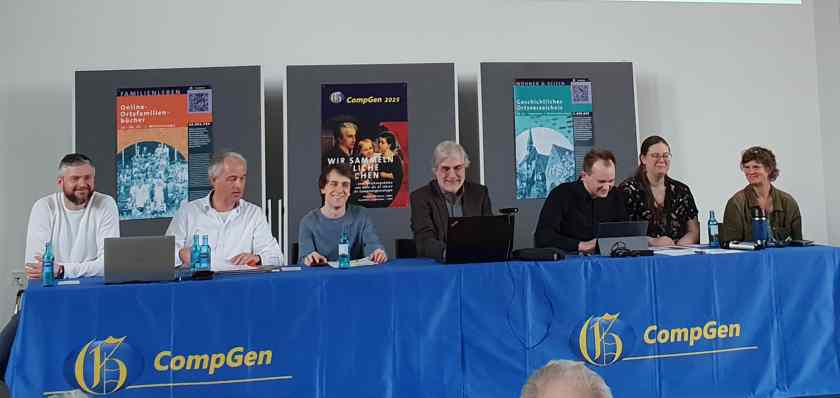 Der neue Vorstand bei der CompGen-Mitgliederversammlung im Bergbaumuseum Bochum