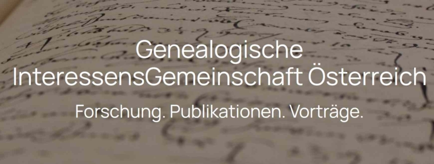 GenealogischeInteressensGemeinschaft GIG Österreich