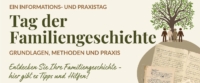 Tag der Familiengeschichte Banner