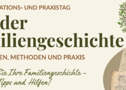 Tag der Familiengeschichte Banner
