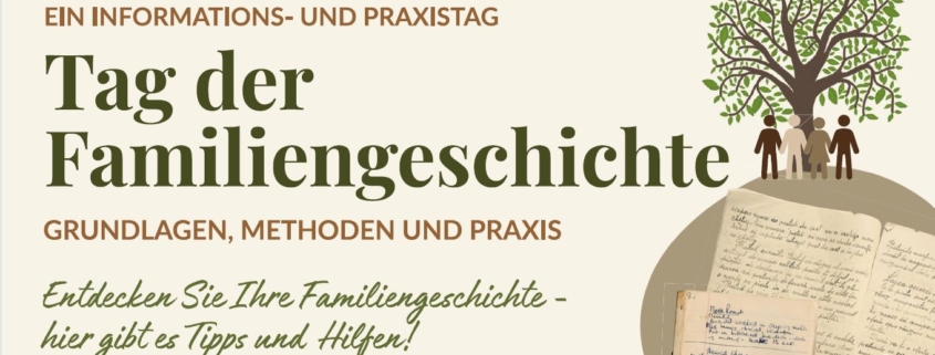Tag der Familiengeschichte Banner