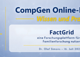 CompGen Online-Meeting am 16.07.2026- FactGrid – eine Forschungsplattform für die Familienforschung nutzen