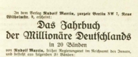 Wo lebten die Millionäre im Deutschen Kaiserreich? - Ahnenforscher-Stammtisch Köln am 8. Juli 2026