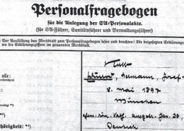 SS Personalfragebogen (Quelle: Wikipedia)