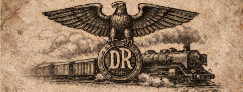 Adler vor Reichsbahnzug Quelle: VFFOW