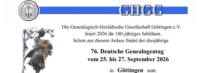 GHGG Genealogentag 2026