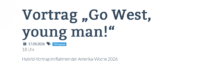 Go west, young man, and grow up with the country