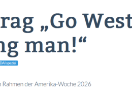 Go west, young man, and grow up with the country