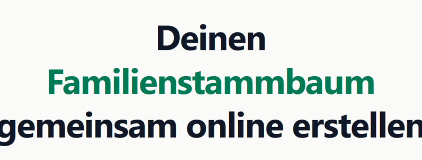 Unser Stammbaum Startseite