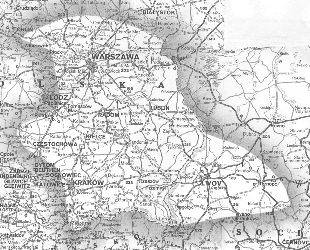 Generaldirektion Ostbahn in den ehemaligen deutschen Ostgebieten