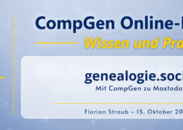 CompGen Online Meeting: genealogie.social - Mit CompGen zu Mastodon