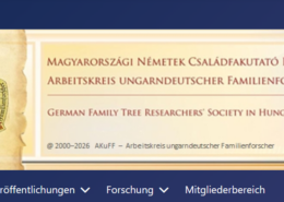 Website des Arbeitskreis ungarndeutscher Familienforscher e.V. (AKuFF):