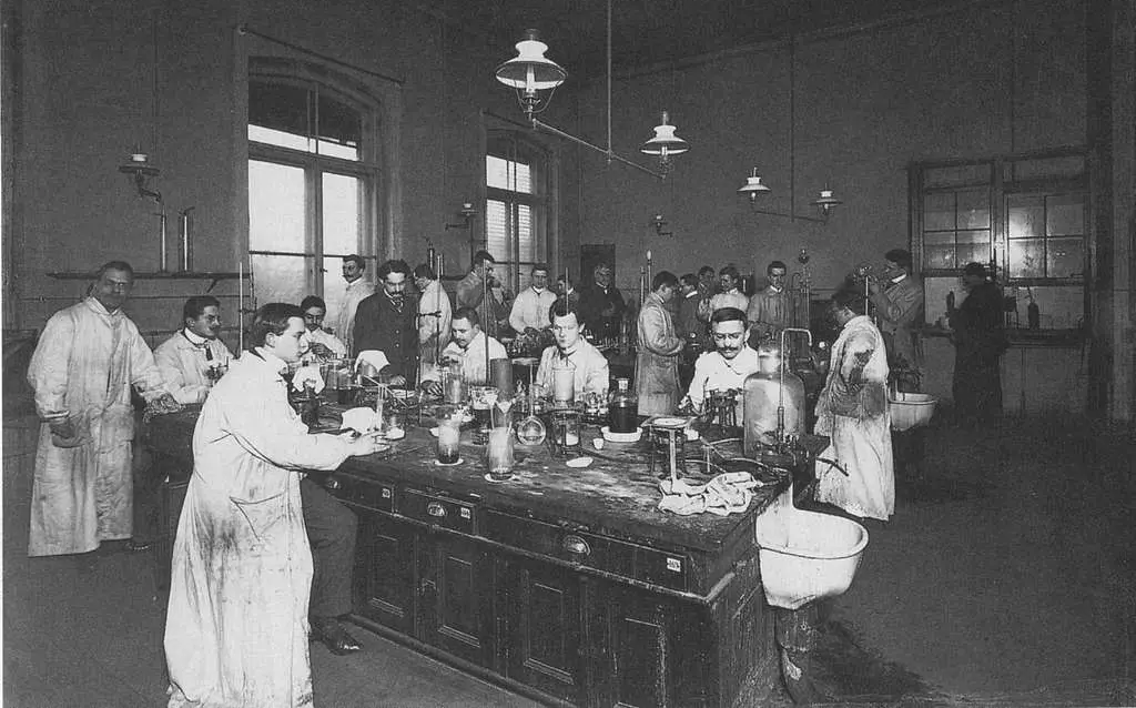Chemielabor Leipzig um 1900